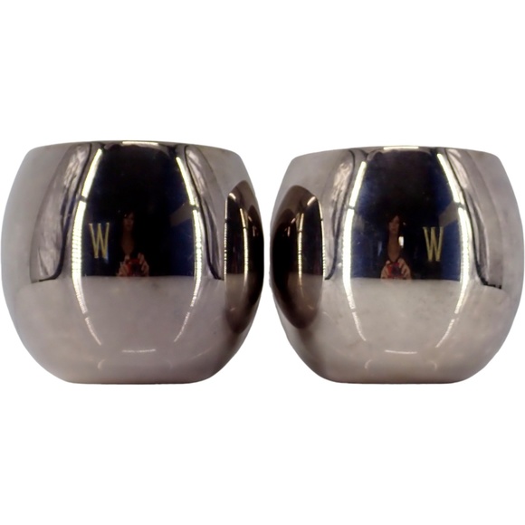 Vintage Towle Set of2 Silver Plated Punch Cups Makers Mark EP 4050 Tumblers or f - Picture 10 of 10